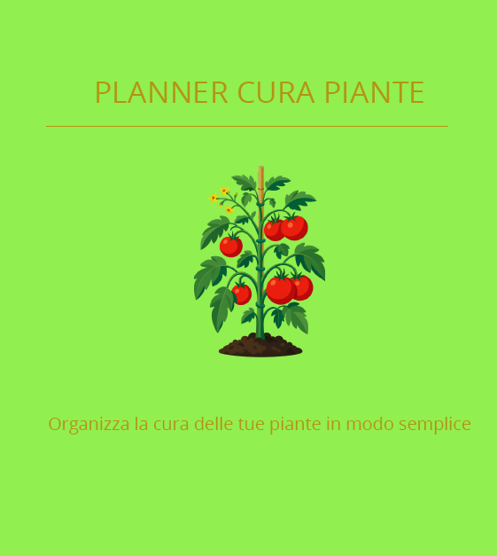 Planner per la cura delle piante